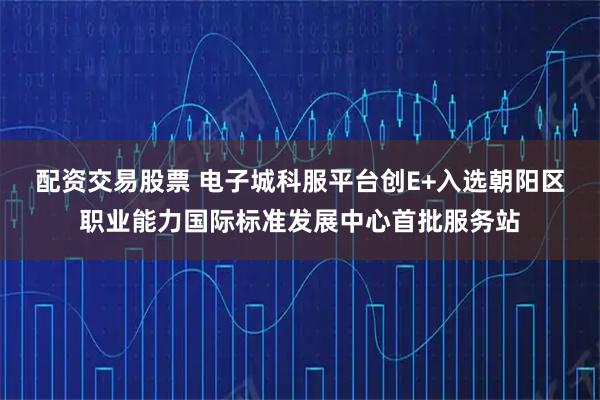配资交易股票 电子城科服平台创E+入选朝阳区职业能力国际标准发展中心首批服务站